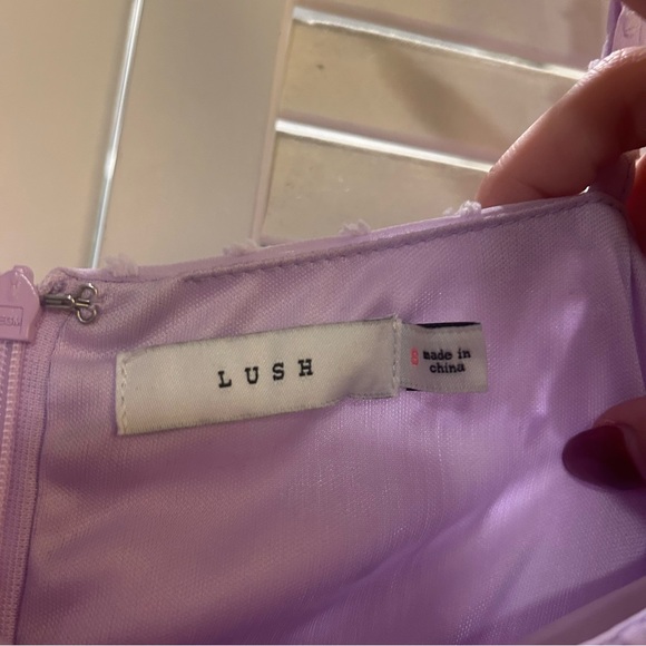 Swiss Dot Ruffle Mini Dress (Semi / Homecoming / Brunch) - Picture 6 of 7